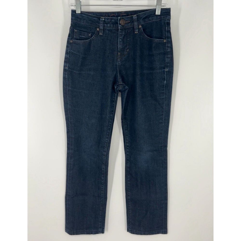 Jag Jeans Blue Dark Wash Mid Rise Straight‎ Leg Stretch 28x28 Womens Size 4